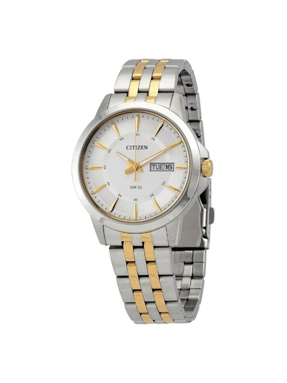 NWT Citizen Quartz Silver Dial Two-tone Men's Watch